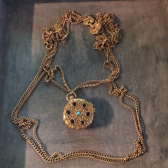 GOLDETTE NY Multi-Strand GoldTone Necklace Locket - Picture 5 of 7